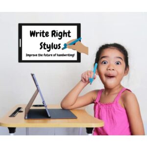 Write Right Stylus - Kids Stylus for Improving Handwriting (Blue)