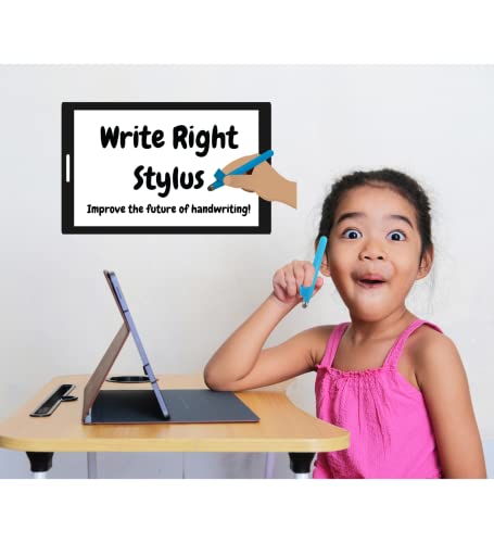 Write Right Stylus - Kids Stylus for Improving Handwriting (Blue)