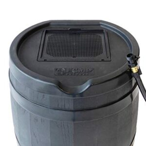 FCMP Outdoor RC45 Rain Barrel, Black