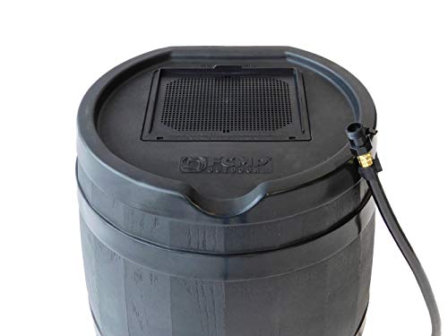 FCMP Outdoor RC45 Rain Barrel, Black