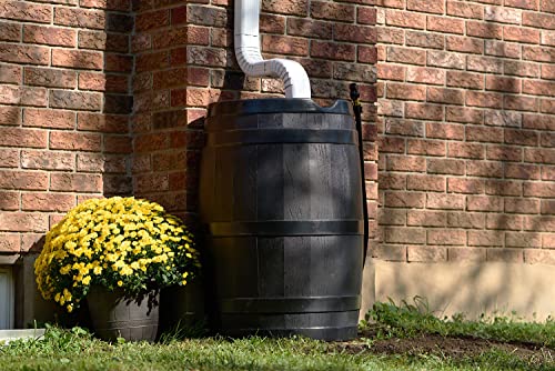 FCMP Outdoor RC45 Rain Barrel, Black