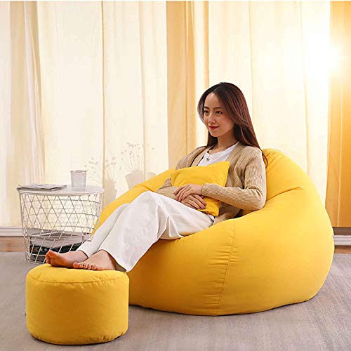 Lazy Sofa, Long Sitting Does Not Collapse, Easy to Clean, Independent Liner Creative Small Apartment Living Room Hotel Leisure Fabric Settee Chair,7080cm