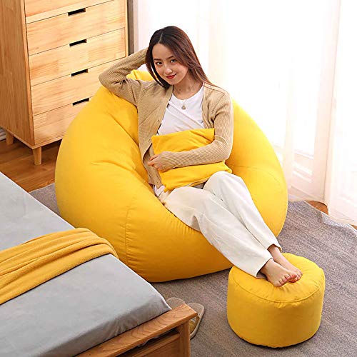 Lazy Sofa, Long Sitting Does Not Collapse, Easy to Clean, Independent Liner Creative Small Apartment Living Room Hotel Leisure Fabric Settee Chair,7080cm