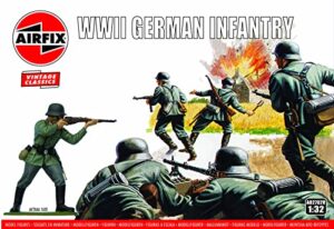 airfix vintage classics wwii german infanty 1:32 wwii military diorama plastic model figures a02702v