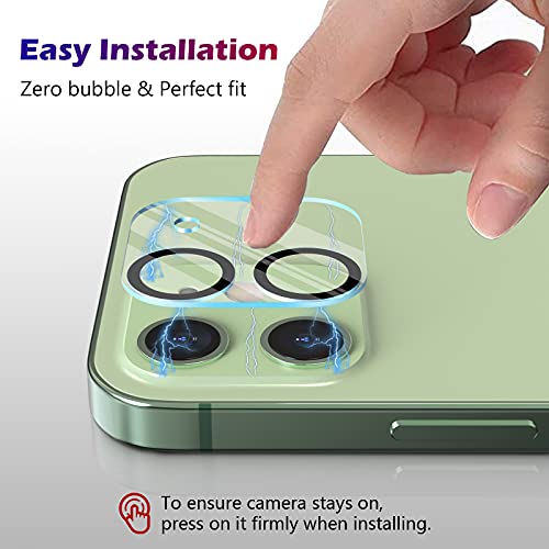 CloudValley [3 Pack] Camera Lens Protector for iPhone 12 (6.1 in), Tempered Glass Camera Lens Cover Protection, 9H Hardness, HD Clear, Bubble Free, Easy Install, Scratch-Resistant