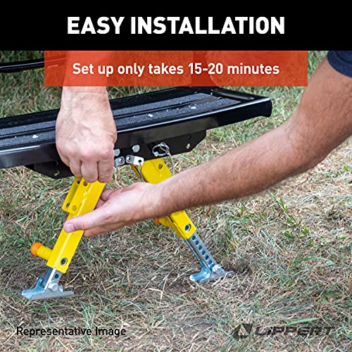 Lippert Solid Stance RV Step Stabilizer Kit for 5th Wheels, Travel Trailers and Motorhomes