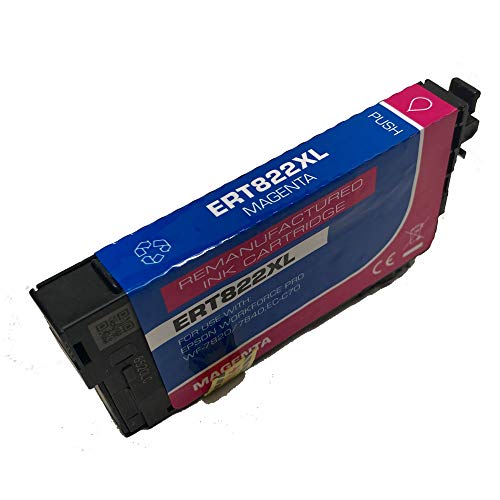 OCProducts Remanufactured Ink Cartridge Replacement for Epson 822 822XL for WF-3820 WF-4820 WF-4830 WF-4834 (4 Pack)