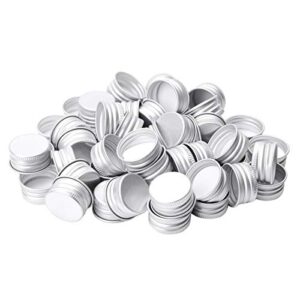 aislor aluminum tins cans screw top round steel tins cans with screw lid screw lid containers cap lid silver 28mm