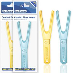 Dr. Emma Dental Floss Holder Replacement Floss Mate Handle Y Shape 2 Count