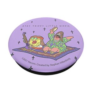 SpongeBob SquarePants Patrick Star Stay Trippy Little Hippie PopSockets PopGrip: Swappable Grip for Phones & Tablets