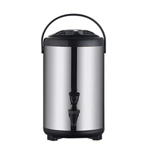stainless steel insulated beverage dispenser – insulated thermal hot and cold beverage dispenser with spigot for hot tea & coffee, cold milk, water, juice,soup family party cafe buffet