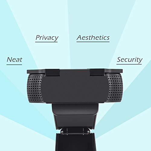 CloudValley Webcam Cover for Logitech C920/ C920x/ C922x/ C930e/ C922/ C920 HD Pro Stream Webcam, Camera Cover to Protect Lens and Security, Black