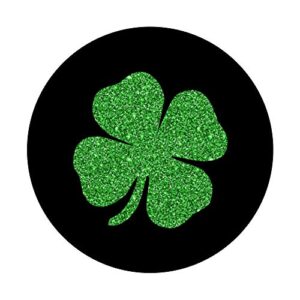 St. Patrick's Day Lucky Charm Green Irish Clover Shamrock PopSockets PopGrip: Swappable Grip for Phones & Tablets