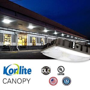 Konlite 27W LED Canopy Area Light - 100W Equal - 3800 Lumens - 5000K - Dark Bronze - 120-277V - UL Listed for Indoor and Outdoor Applications