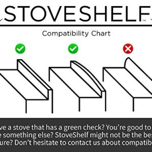 StoveShelf 30" Length White Magnetic Shelf for Kitchen Stove - Kitchen Storage Solution with Zero Installation - Over Stove Spice Rack Organizer