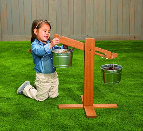 Excellerations Outdoor Scale, Balance Scale, Balance Scale for Kids, Kids Scale, Bucket Balance, Scale for Kids, Balance Scale for Classroom, Outdoor Learning, STEM, Outdoor Scale