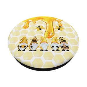 Cute Gnomes Funny Halloween Bumble Bee Gnomes Gifts PopSockets PopGrip: Swappable Grip for Phones & Tablets