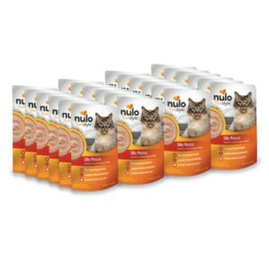 nulo freestyle wet cat food mousse, smooth as silk texture with high animal-based protein for complete and balanced nutrition your kitten to senior cat will crave, 2.8 ounce (pack of 24)