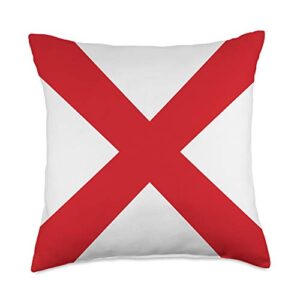 gifts for yachting & sailing boats letter v nautical marine sail boat flag code signal throw pillow, 18x18, multicolor
