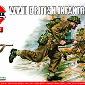 Airfix Vintage Classics WWII British Infantry 1:32 WWII Military Diorama Plastic Model Figures A02718V