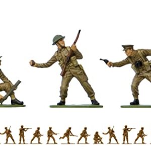 Airfix Vintage Classics WWII British Infantry 1:32 WWII Military Diorama Plastic Model Figures A02718V