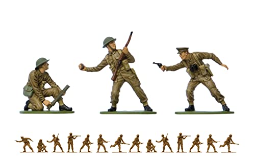 Airfix Vintage Classics WWII British Infantry 1:32 WWII Military Diorama Plastic Model Figures A02718V