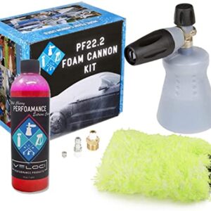 MTM PF22.2 Foam Cannon Kit, PerFOAMance Soap with Grime Grabber PF22.2, PerFoamance Soap, Wash Mitt