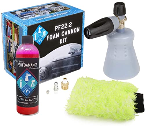 MTM PF22.2 Foam Cannon Kit, PerFOAMance Soap with Grime Grabber PF22.2, PerFoamance Soap, Wash Mitt