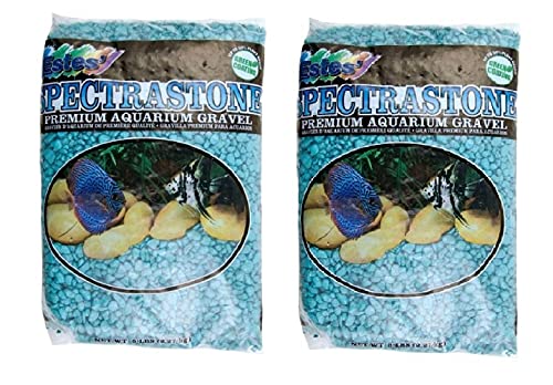 Spectrastone Special Turquoise Aquarium Gravel for Freshwater Aquariums, 5-Pound Bag 2 Pack