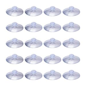 savita 20pcs 5cm/2 inches clear suction cups without hooks bathroom kitchen suction cup for home decoration and organization