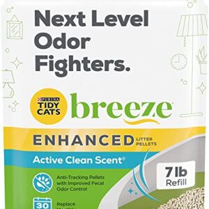 Tidy Cats Breeze Enhanced Litter Pellets, Active Clean Scent, 7 LB