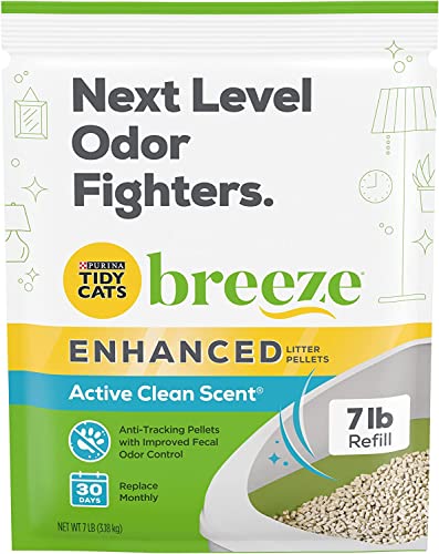 Tidy Cats Breeze Enhanced Litter Pellets, Active Clean Scent, 7 LB