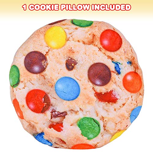 ArtCreativity Cookie Pillow, 1PC, Cute Pillow for Kids and Adults with Photorealistic Design, Fun Bedroom, Couch, and Living Room Décor, Gift for Boys, Girls, and Food Lovers, 12 Inches, Round