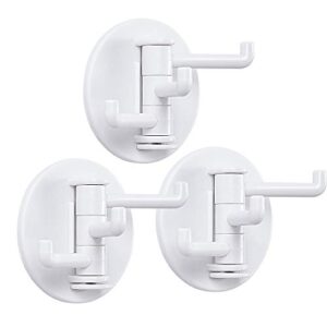 adhesive hooks, towel hooks for bathrooms, kitchen, upgrade adhesive wall hooks for hanging towels(3packs)