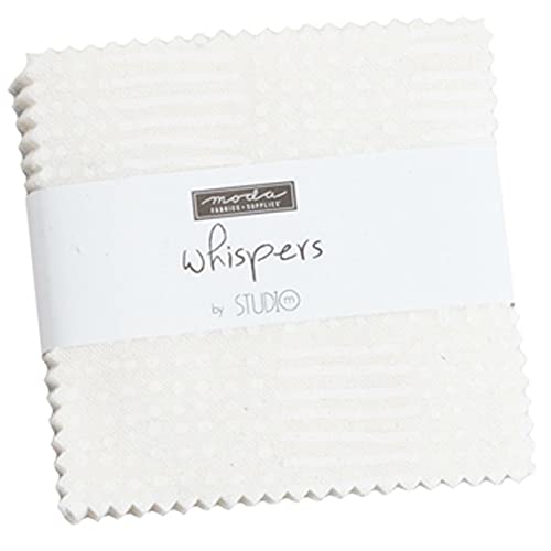 Whispers Charm Pack by Studio M; 42-5 Inch Precut Fabric Quilt Squares