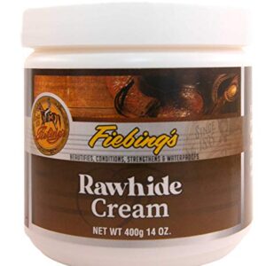 Fiebing's Rawhide Cream 14oz Ideal for Conditioning, Softening, and Waterproofing Rawhide and Other Fine and Exotic Leathers