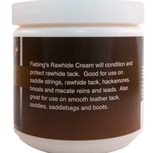 Fiebing's Rawhide Cream 14oz Ideal for Conditioning, Softening, and Waterproofing Rawhide and Other Fine and Exotic Leathers