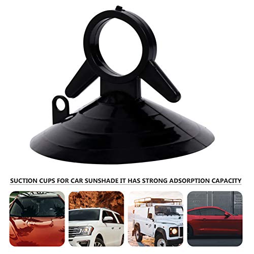 BESPORTBLE Pack of 50 Pull Ring Dovetail Suction Cup Car Interior Parts Car Sunshade Sucker