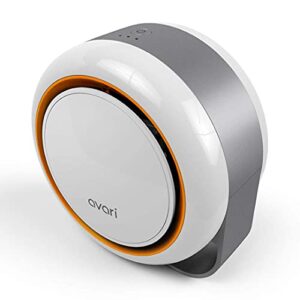 avari™ 500 orange desktop personal air purifier for filtering personal breathing zone. ultra quiet electro-static filters to 0.1 micron