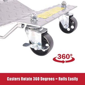 2 Pack Wheel Dolly Set, Car Tire Dolly – 3,000 lbs Pound Total Capacity Stake Dollies for Tow or Vehicle Storage