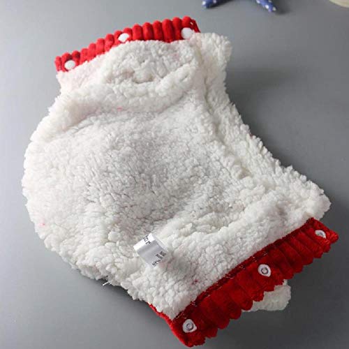 Dog Clothes Autumn and Winter Festive Thickened Warm Cotton Padded Clothes Teddy Bomei Bear pet Dog Christmas Dress