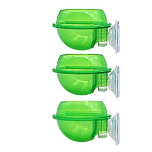 macgoal 3 pieces of reptile suction cup feeder chameleon bowl reptile food and water bowl dish reptile worm dish escape proof, suitable for crested gecko tree frog chameleon lizard bearded dragon