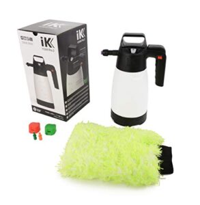 goizper group ik sprayers foam pro 2 with grime grabber detailing combo (foam pro 2 with wash mitt)