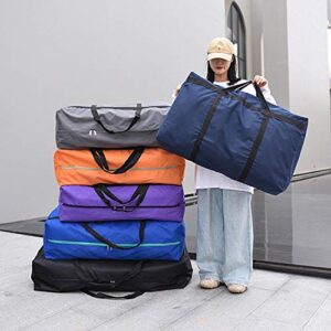 SOYOTA Extra Large Moving Bags Heavy Duty with Zipper & Handles- Waterproof, Wear-Resistant, for Travelling, Clothes Storage,Picnic, College & Clothing Storage, Large Storage Bag -2 Pack