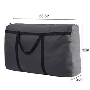 SOYOTA Extra Large Moving Bags Heavy Duty with Zipper & Handles- Waterproof, Wear-Resistant, for Travelling, Clothes Storage,Picnic, College & Clothing Storage, Large Storage Bag -2 Pack