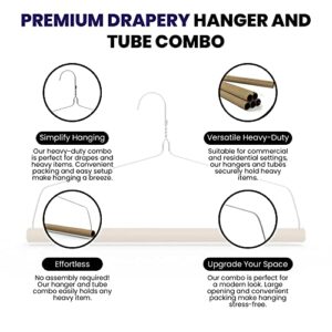 Norton Supply Heavy Duty Wire Clothes Hangers – Galvanized Steel Hangers 10.5" Gauge for Men, Women, Suits, Coats, Pants, Shirts, Dresses, Skirts and Drapes - Hanging Hooks for Closet, Cabinet