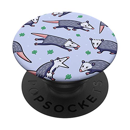 Cute Opossum Lover Pattern PopSockets PopGrip: Swappable Grip for Phones & Tablets