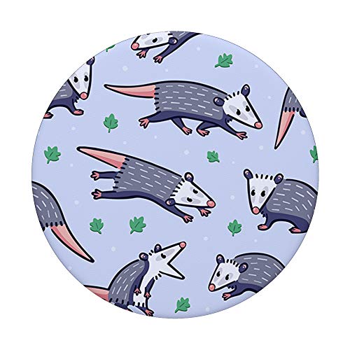 Cute Opossum Lover Pattern PopSockets PopGrip: Swappable Grip for Phones & Tablets