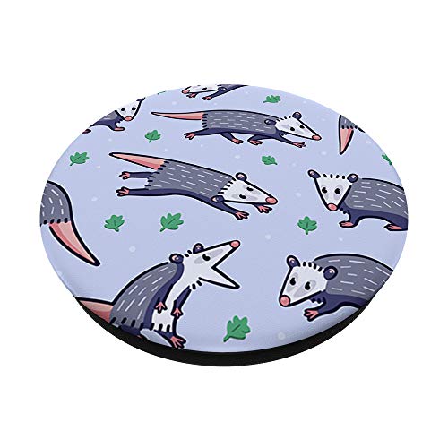 Cute Opossum Lover Pattern PopSockets PopGrip: Swappable Grip for Phones & Tablets