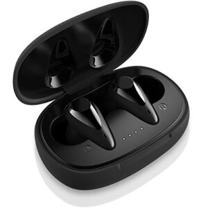 august true wireless earbuds ep810 - bluetooth 5.0 true wireless stereo headphones touch control with type-c charging earphones powerful bass - iphone and android compatible - black